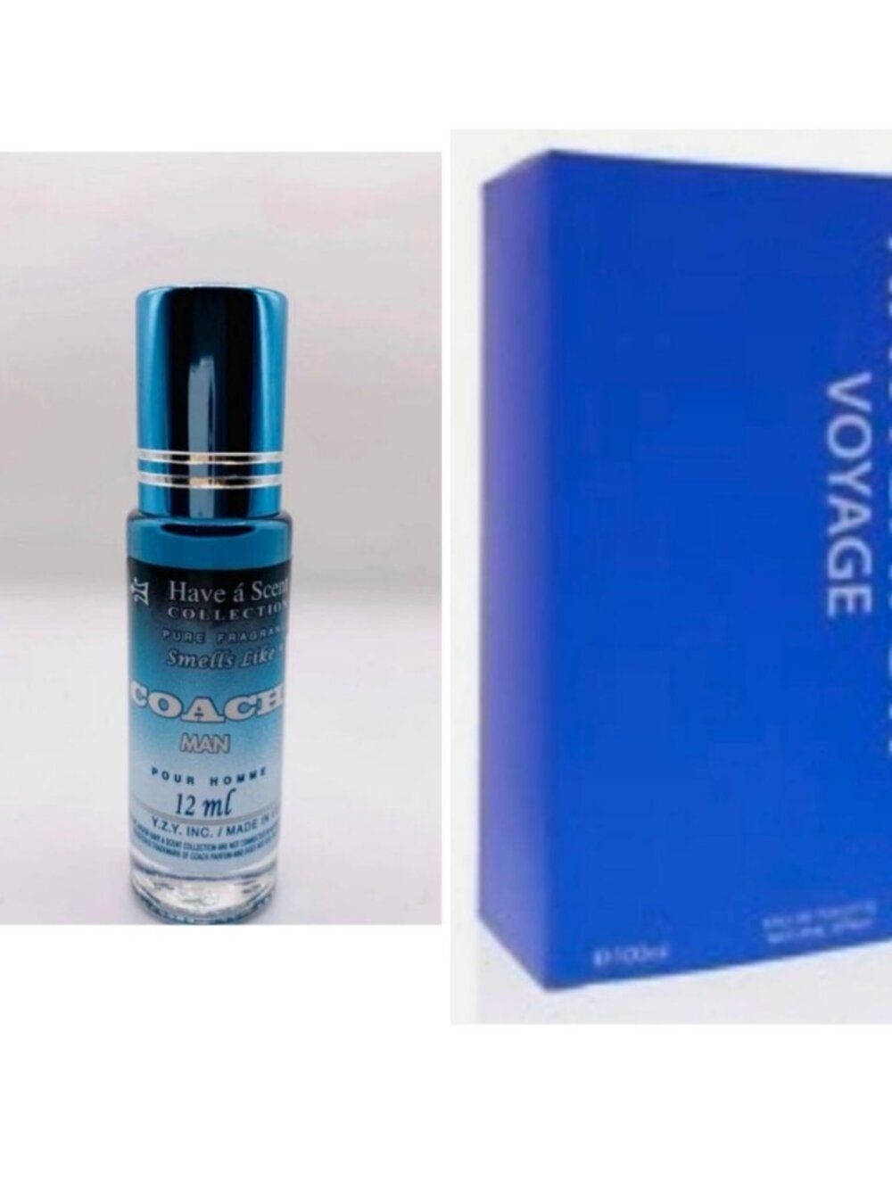 Navigator Voyage by Royal Fragrance 3.3 Fl oz & Have A Scent COACH MAN 12 ml